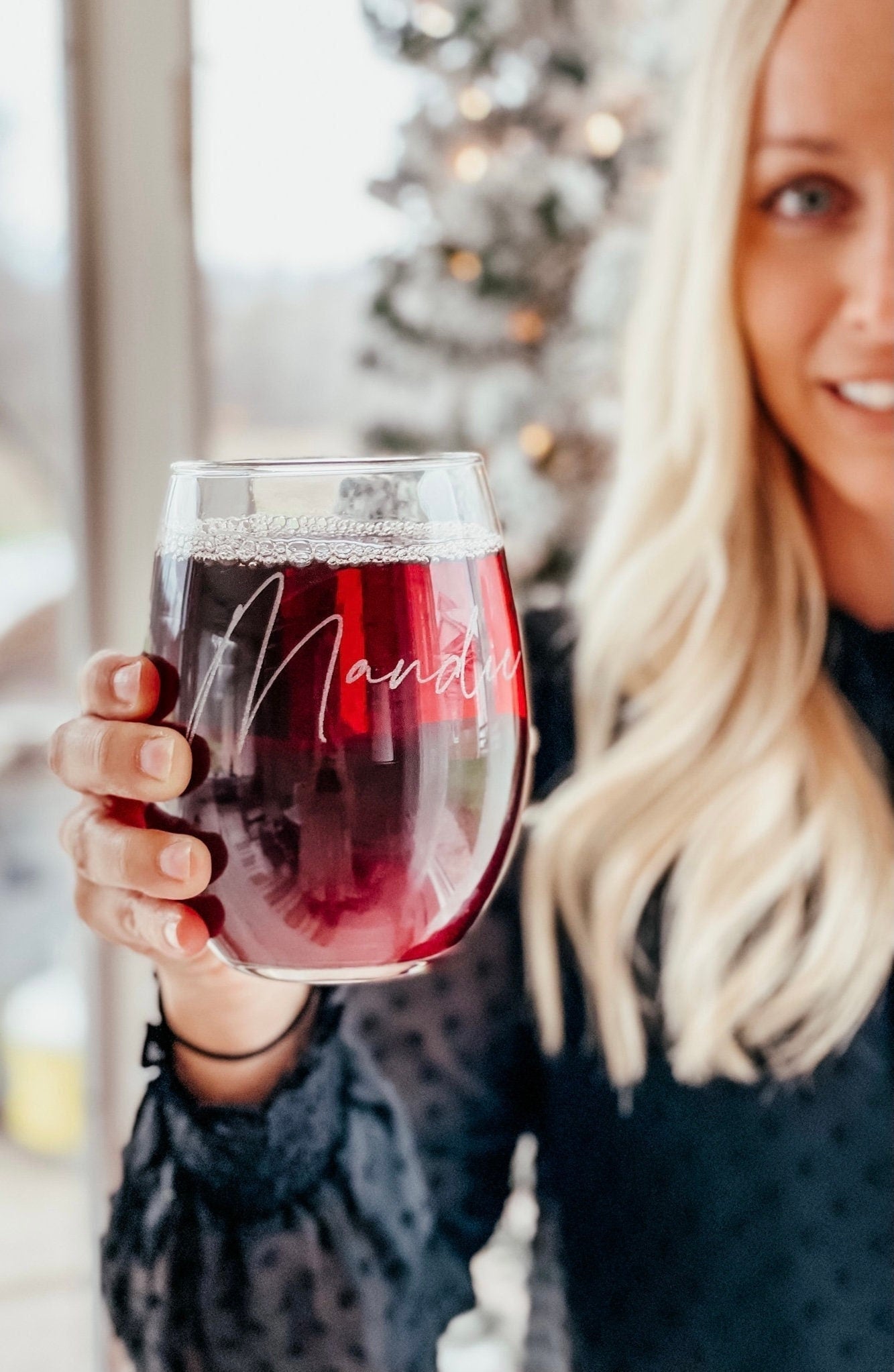 Engraved last name wine glass, custom glass | newlyweds, house warming, etched glass | bridesmaid gift| wedding| cyber sale. zehr, Christmas