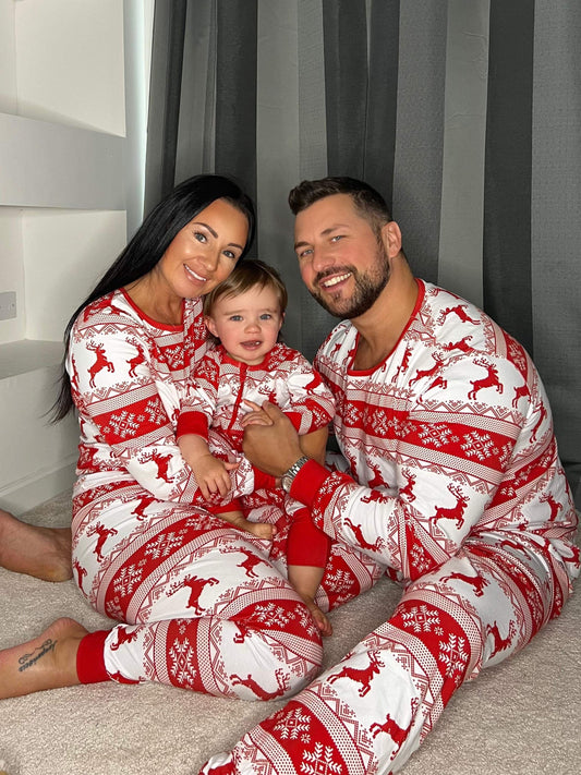 Christmas Family Pyjamas | Fair Isle | Christmas Matching Pajamas | Adult Kids Dogs Xmas Sets