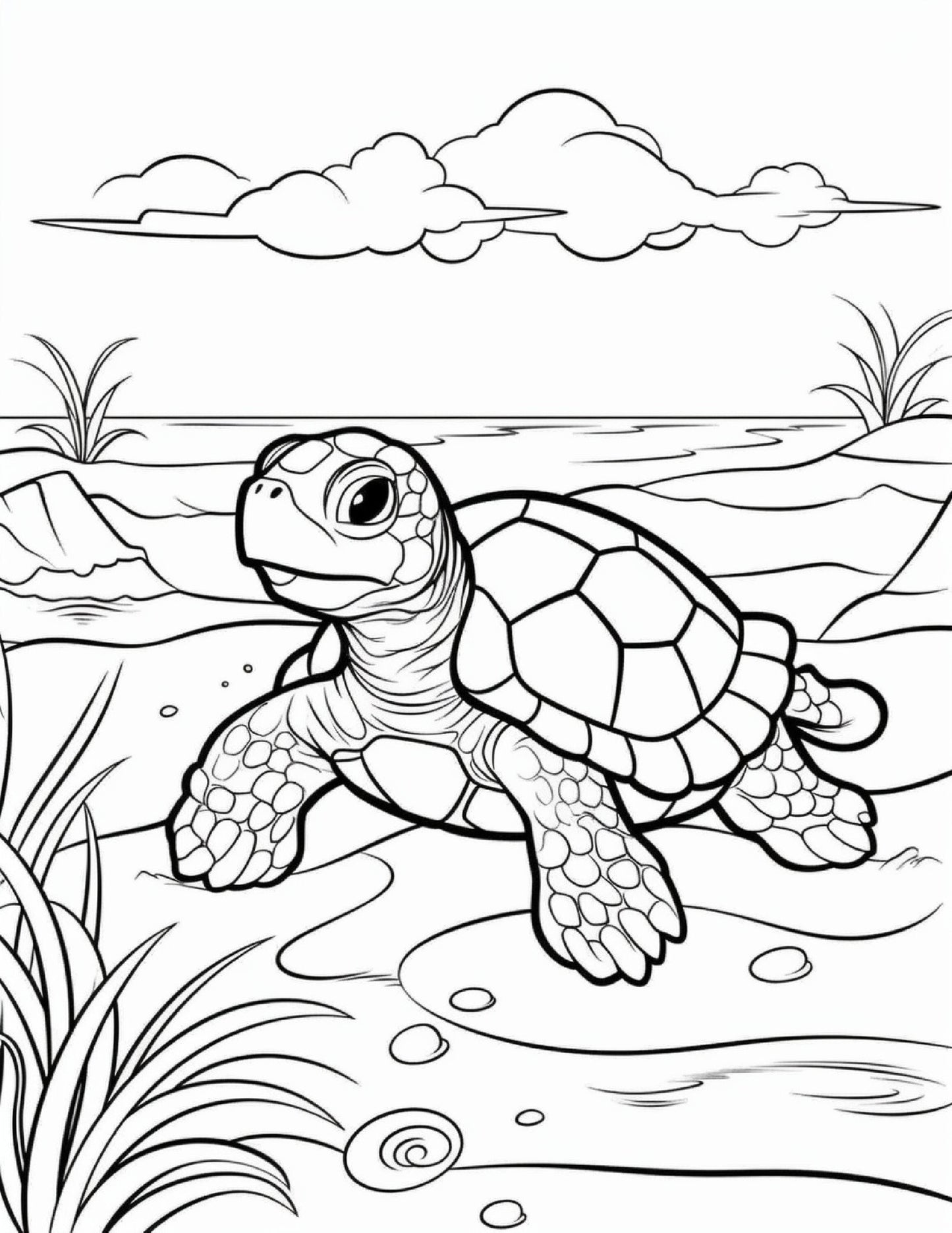 Best Selling 100 Cute Ocean Animals Coloring Pages Adult and Kid Coloring Pages Printable Digital Instant Download PDF Best Selling Popular