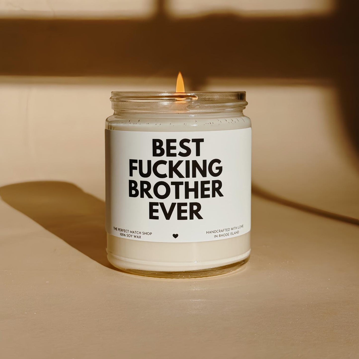 Best fucking brother ever candle funny gift for brother brother gift brother birthday gift best brother ever gift brother candle
