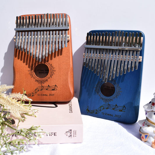 17-Key Personalized Kalimba | African Thumb Piano with Engraving | Unique Gift for Kids, Adults & Music Enthusiasts