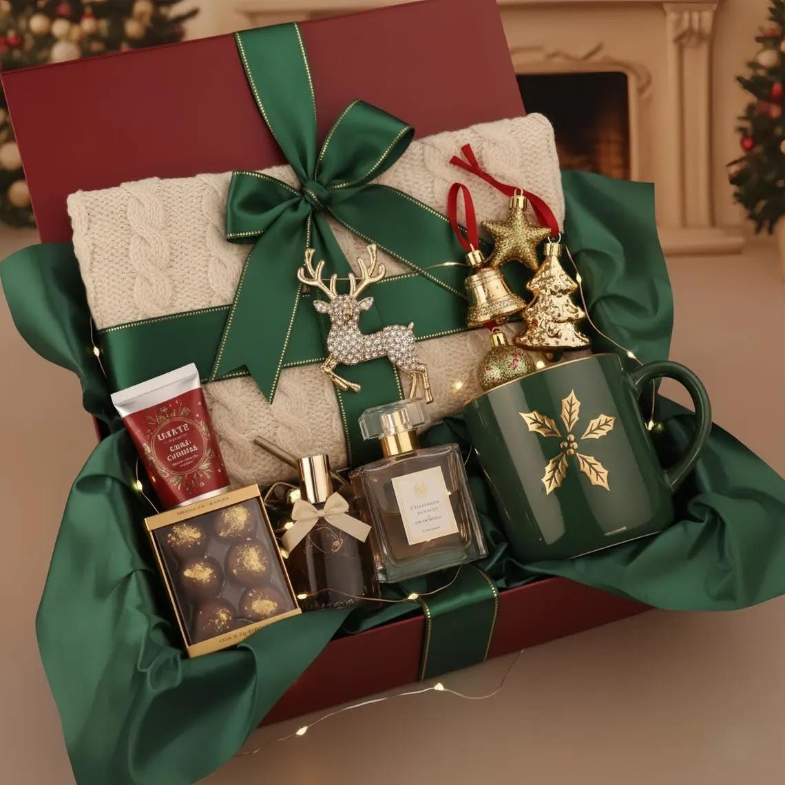 Christmas Gift Box | Hygge Gift Box, Gift Box for Women, Winter Gift Box, Self Care Gift Box, Christmas Care Package, Holiday Gift Box