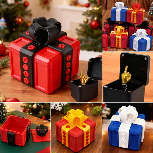 3D Print the Annoying Gift Box,Puzzle Gift Box,Nested Screw,Funny Gag Gift for Friends,Colleague,Birthday Gift,Christmas Surprise