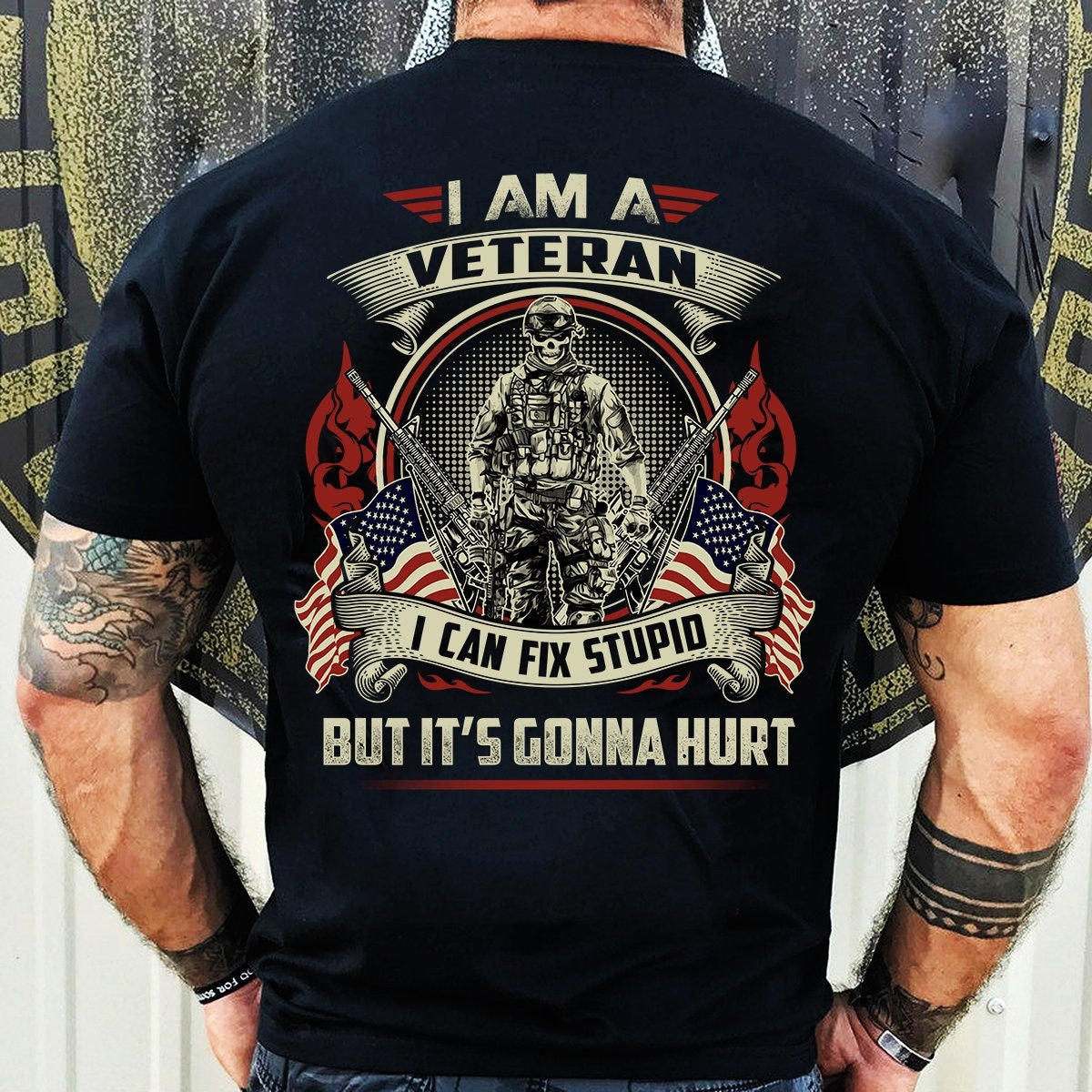 I Can Fix Stupid | Veteran T-Shirt, Military Retirement Gift, Veteran's Day, American Service Member T Shirt, Thank You For Your Service